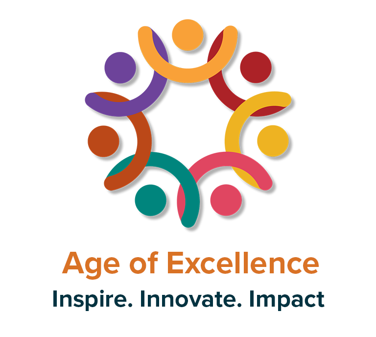 ACCPA National Conference Logo 2024 Including theme Age of Excellence Inspire. Innovate. Impact